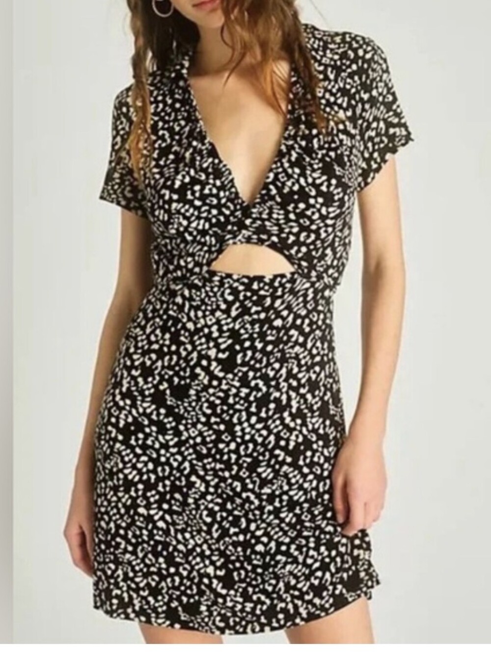 NWT Free People Cutout Mini Dress with Belt - Size M